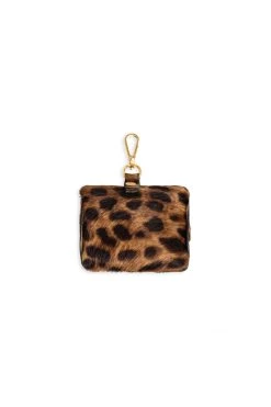 Heimstone Pro Airpods Case In Leopard Printed Leather