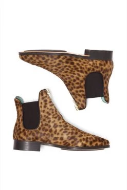Heimstone Duchesse Boots In Leopard Printed Leather Shoes 16