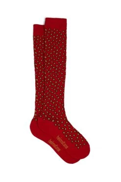 Heimstone Accessories Knee Socks In Messy Dots Print