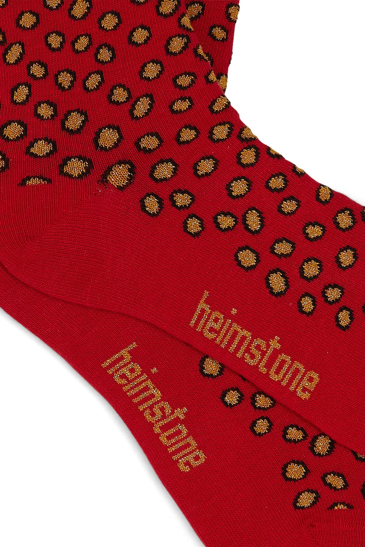 Heimstone Accessories Knee Socks In Messy Dots Print 2 Heimstone Accessories Knee Socks In Messy Dots Print