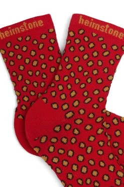 Heimstone Ankle Socks In Messy Dots Print Accessories