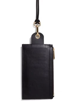 Heimstone The Minis - Large Neck Wallet In Zebra Printed Leather