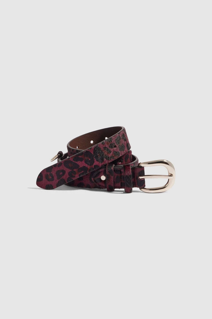 Heimstone Shop Woman Belt In Burgundy Leopard Leather 1 Heimstone Shop Woman Belt In Burgundy Leopard Leather