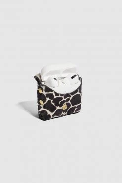 Heimstone Pro Airpods Case In White Giraffe Leather Shop Woman