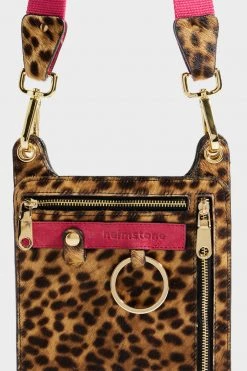 Heimstone Stanley Satchel In Leopard Printed Leather