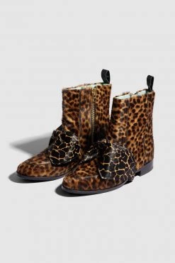 Heimstone Shop Woman BB Boots In Leopard & Giraffe Printed Leather