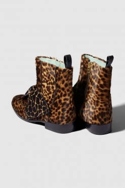 Heimstone Shop Woman BB Boots In Leopard & Giraffe Printed Leather