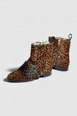 Heimstone Shop Woman BB Boots In Leopard & Giraffe Printed Leather