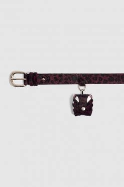 Heimstone Shop Woman Belt In Burgundy Leopard Leather 11 Heimstone Shop Woman Belt In Burgundy Leopard Leather