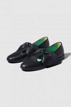 Heimstone BB Ballerina Shoes In Black Leather Shop Woman