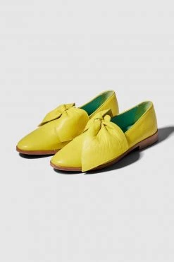 Heimstone BB Ballerina Shoes In Yellow Leather Shop Woman