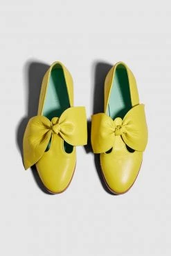 Heimstone BB Ballerina Shoes In Yellow Leather Shop Woman