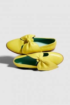 Heimstone BB Ballerina Shoes In Yellow Leather Shop Woman