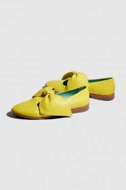 Heimstone BB Ballerina Shoes In Yellow Leather Shop Woman