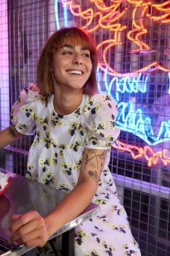 Heimstone Gaya Dress In Firefly Embroidery