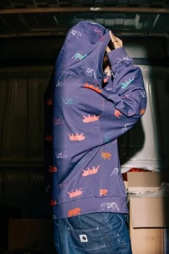 Heimstone Jack Sweat In Tiger Printed Fleece SALES