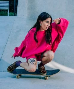 Heimstone Harlem Jumper In Pink Razuberi Cashmere SALES