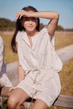 Heimstone Shop Woman Goa Jumpsuit In Blues Weave