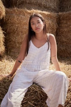 Heimstone Lottie Jumpsuit In Blues Weave