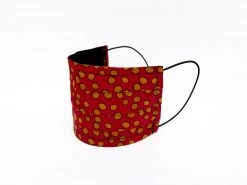 Heimstone Mask In Red Messy Dots Print Accessories