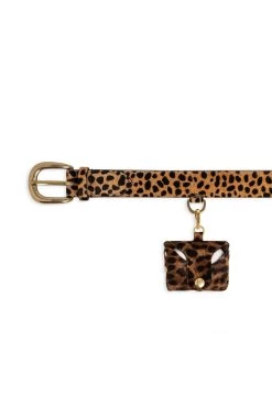 Heimstone Pro Airpods Case In Leopard Printed Leather