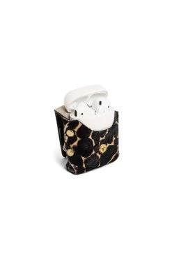 Heimstone Airpods Case In Giraffe Printed Leather The Minis & Maxis