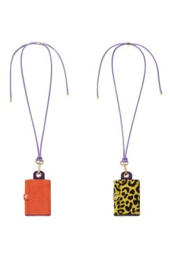 Heimstone The Minis & Maxis The Minis - 6 Key Holder In Orange & Purple Suede
