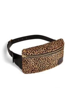 Heimstone Leather Goods Fanny Pack In Cheetah Printed Leather