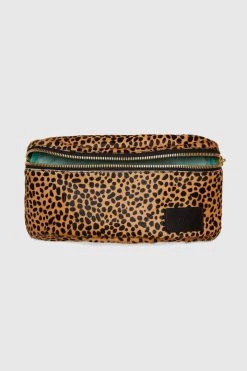Heimstone Leather Goods Fanny Pack In Cheetah Printed Leather