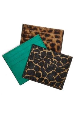 Heimstone The Minis - Card Holder In Giraffe Leather The Minis & Maxis