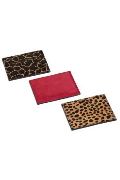 Heimstone The Minis - Card Holder In Leopard Leather