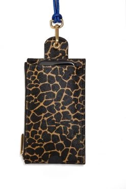 Heimstone The Minis - Large Neck Wallet In Giraffe Printed Leather