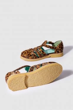 Heimstone Ricky Sandals In Leopard Printed Leather Shop Woman