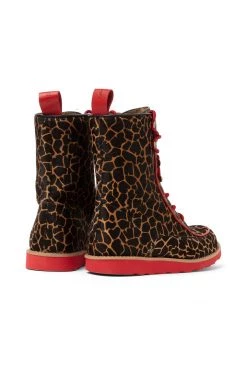 Heimstone Mountain Boots In Giraffe Printed Leather Shoes 16