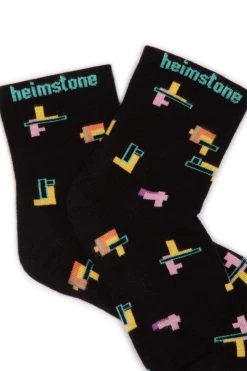 Heimstone Ankle Socks In Tetris Print Accessories