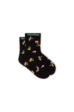 Heimstone Ankle Socks In Tetris Print Accessories