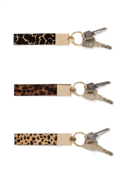 Heimstone The Minis & Maxis The Minis - Key Holder In Cheetah Printed Leather